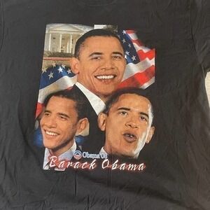 00's Barack Obama Yes We Can T-Shirt Size 2XL